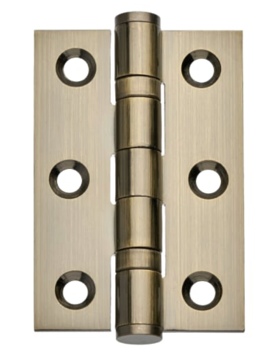 Ball Bearing Hinge Stainless Steel Antique Brass 76mm - Pack of 3
