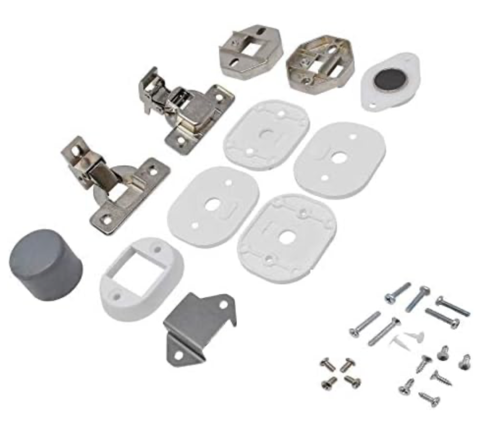 sparefixd Installation Door Hinge Cupboard Kit to Fit Hotpoint Washing Machine