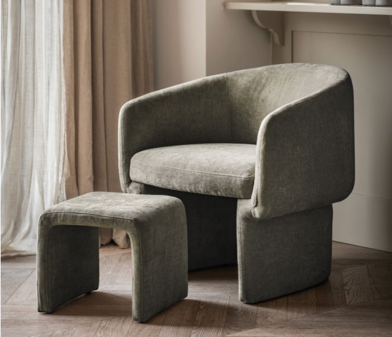 Asko Armchair Sage Grey - 70x71x70cm