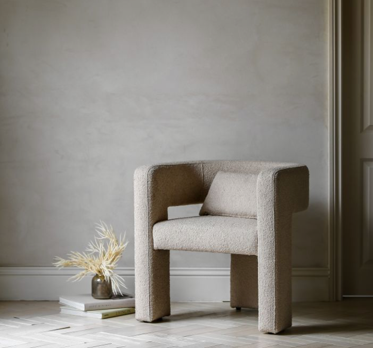 Arezzo Armchair, Taupe - 69x65x71.5cm