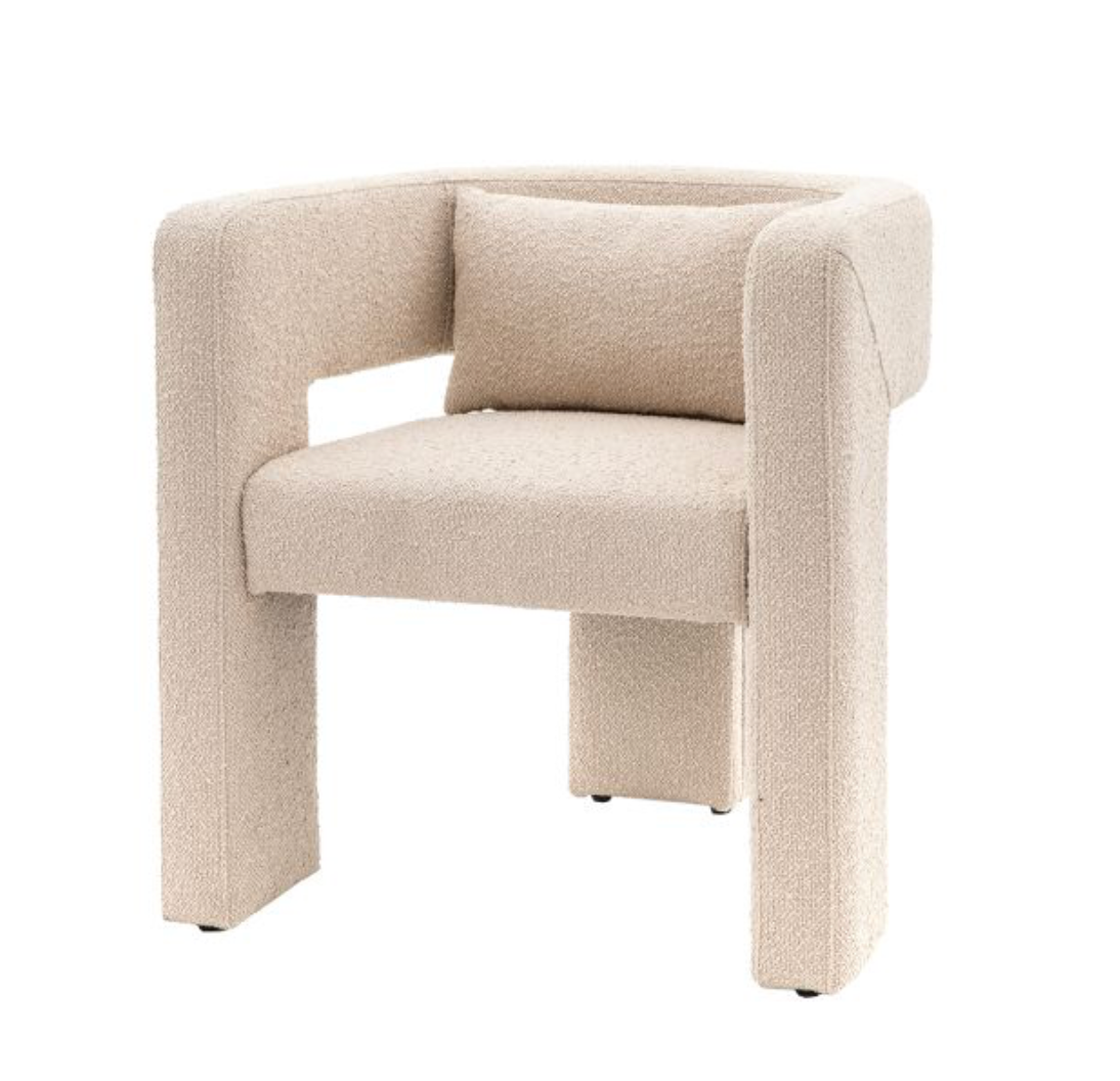 Arezzo Armchair, Taupe - 69x65x71.5cm