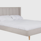 Allegra Bed - 5' Cashmere 159x106x215.5cm