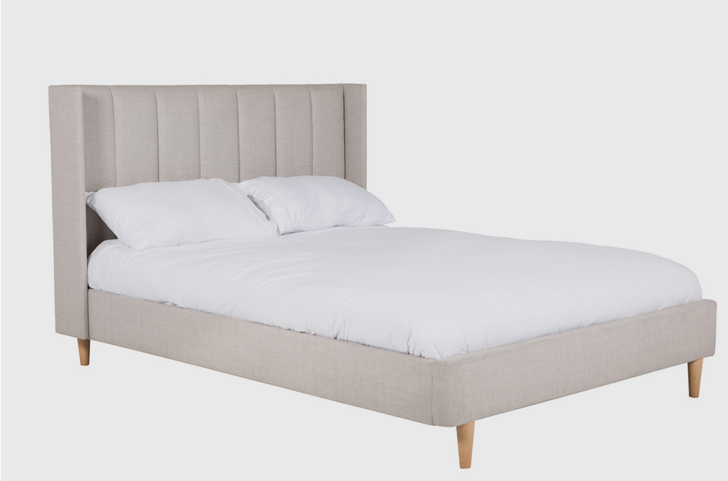 Allegra Bed - 5' Cashmere 159x106x215.5cm