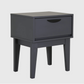 Luna Bedside Table - Dark Grey 46x54x36.5cm