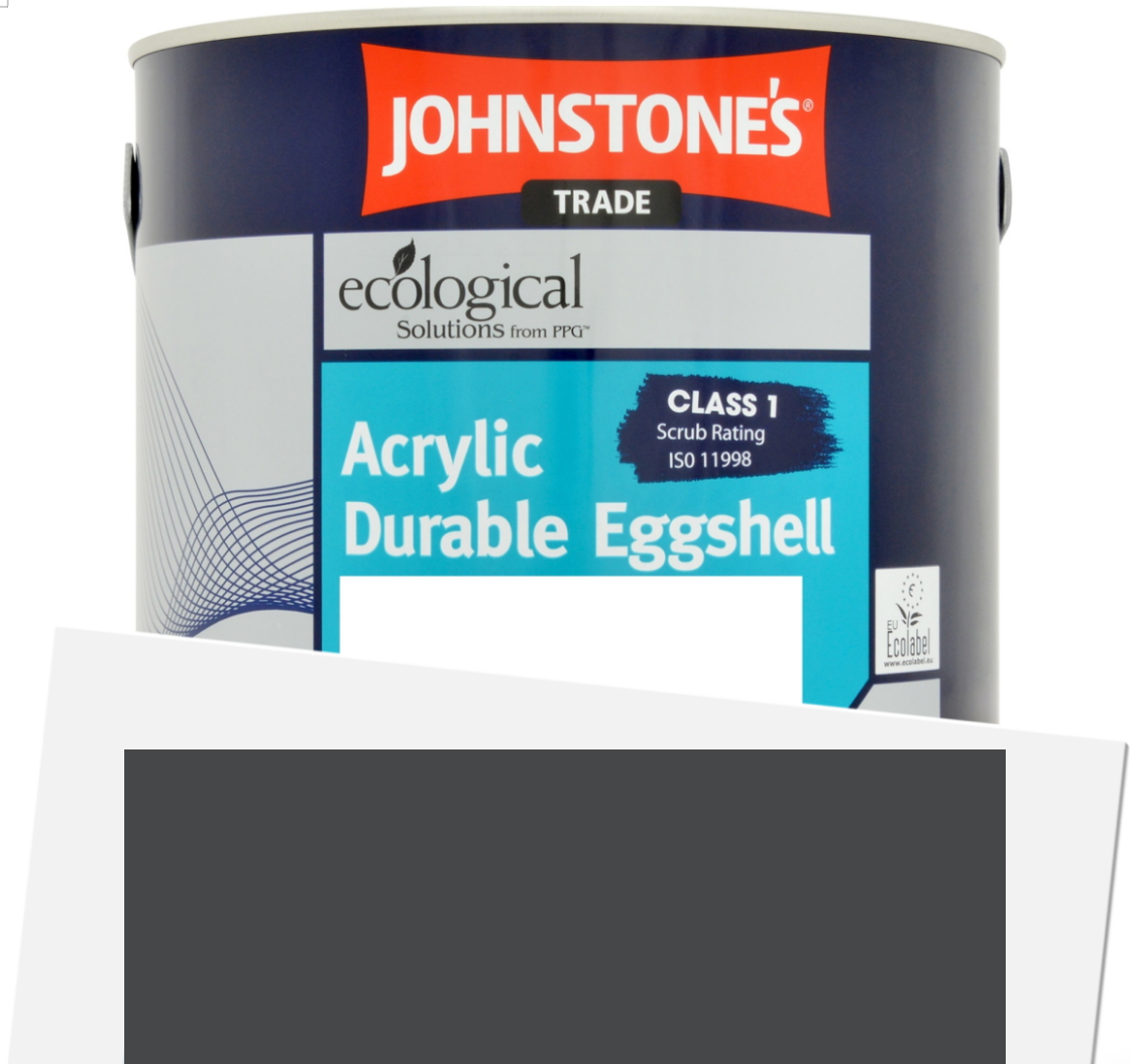2.5L Johnstone's Trade Acry Dura - F&B Off Black No. 57, Estate Eggshell