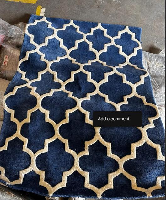 Arabesque Blue Rug, 120x170cm