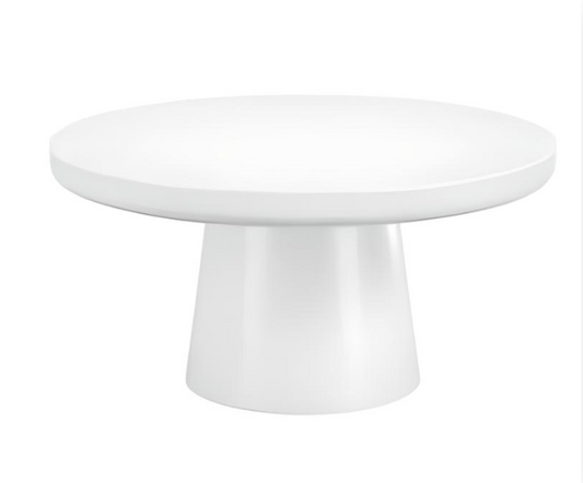 RUMI WHITE COFFEE TABLE 380x1000x1000mm