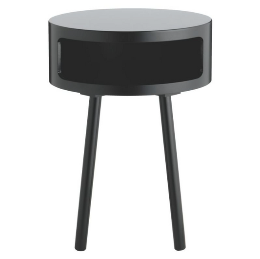 Bumble Black Sidetable, 40cm (D) x 56cm (H)