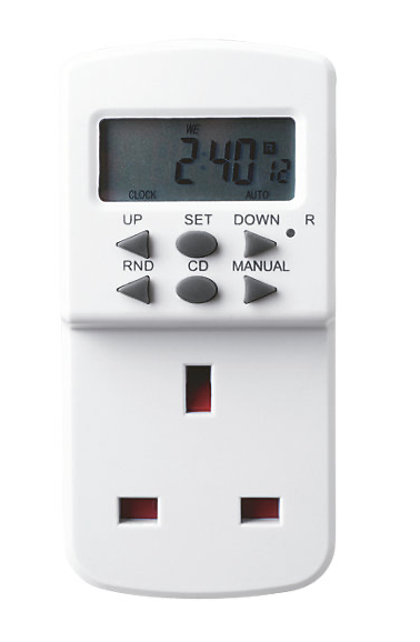 Masterplug TES7 Digital Plug-In & Plug-Through Programmable Timer