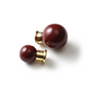 Coloured Knob, Cherry, Brass 23mm