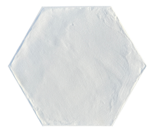 Clay White Matt Porcelain Hexagonx182x10