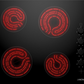 Lamona LAM1706 60cm Black Electric Ceramic Hob - W580xD510xH50mm