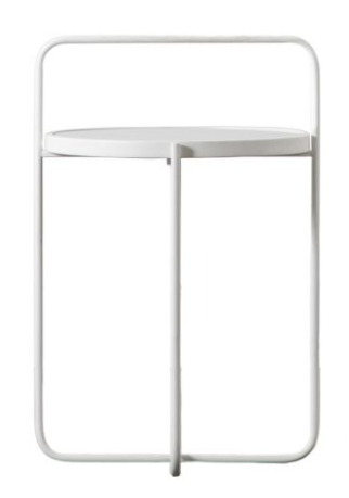 Fawley Side Table, White (w)435mm x (d)435mm x (h)650mm