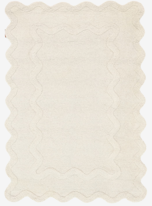 Clara - Off White Wool Rug 120 x 180 cm