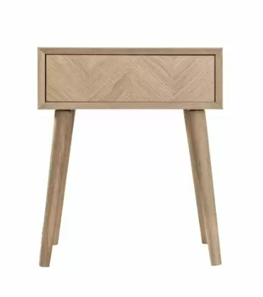Milano 1 Drawer Side Table, (w)500mm x (d)450mm x (h)600mm