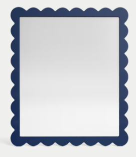 Ella Wall Mirror, Powder blue, 1.5x52x61.9cm