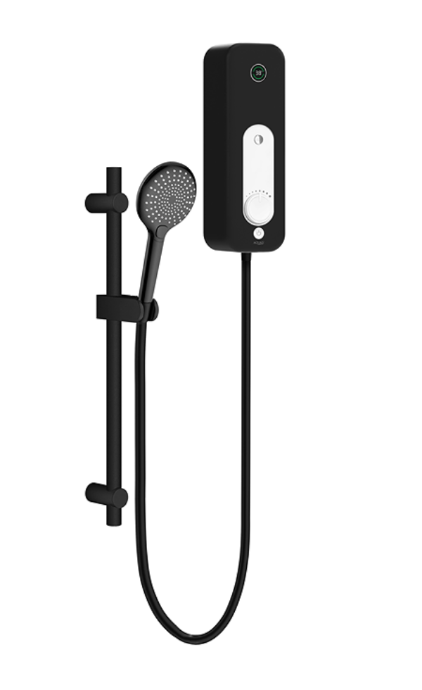 AQUAS Spa Fit 9.5kw 1 Outlet Matt Black Electric Shower