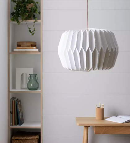 Habitat Origami White Paper Lampshade - 37cm