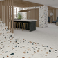 Miscela Ivory Terrazzo 60cm x 60cm Wall & Floor Tile