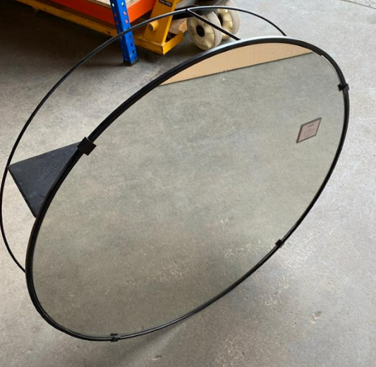 Round Mirror with storage, 80cm