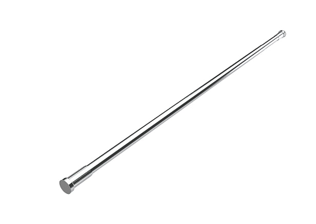 Croydex Tube Shower Rail Aluminium Chrome 1400-2600mm