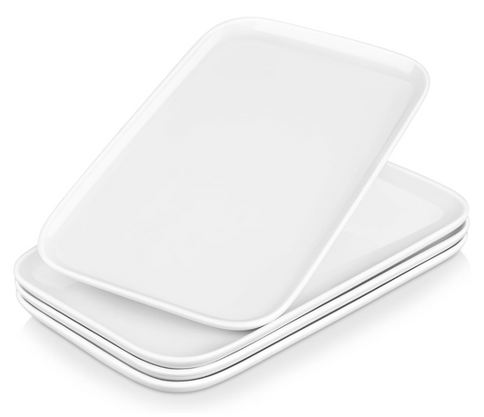 MALACASA Serving Platter, 4 Piece Porcelain Serving Dishes