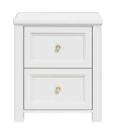 IVES WHITE BEDSIDE CABINET, 59x52x41cm