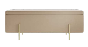 LOLA STORAGE OTTOMAN BEIGE, 45x116x45cm