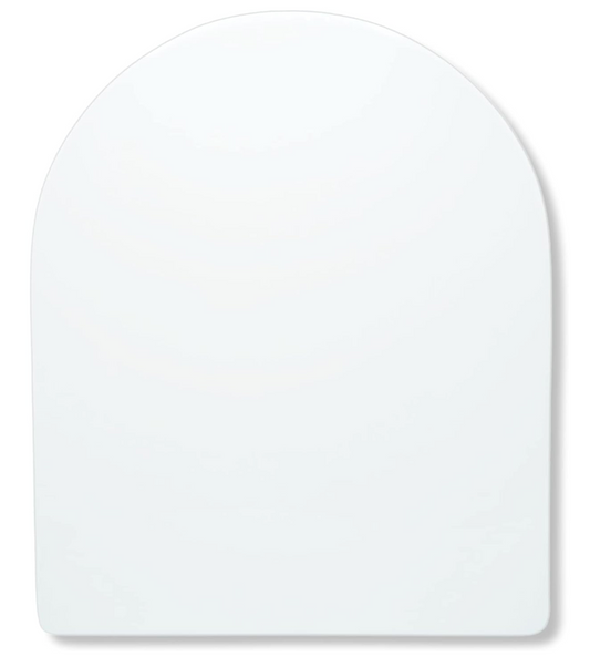 AQUALONA® Premium Thermoplastic D Shape Toilet Seat - Soft Close Hard-Wearing Seat with Two Button Hinge Release, D-Shaped - Comfortable, Easy to Clean and Install with Universal Fittings, White