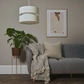 MiniSun - Modern 2 Tier Cylinder Ceiling Pendant Light Shade in a Cream Finish