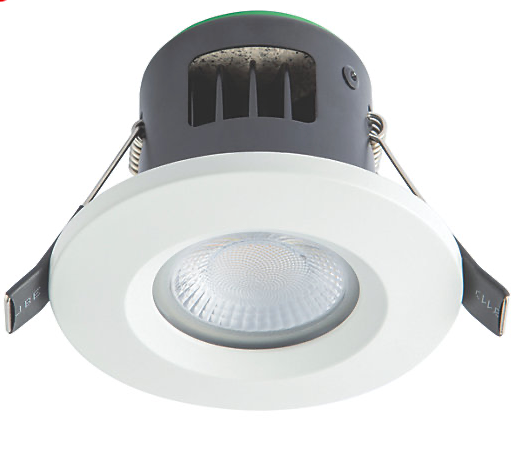 4lite Fixed Fire Rated LED CCT Downlight Matt White 7W 720lm 6 Pack