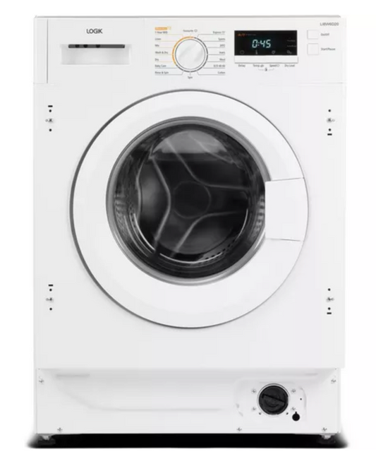 LOGIK LI8W6D20 Integrated 8 kg Washer Dryer - H820 x W600 x D550 mm