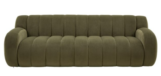 Coste Sofa, Moss Green (w)2230mm x (d)1120mm x (h)740mm