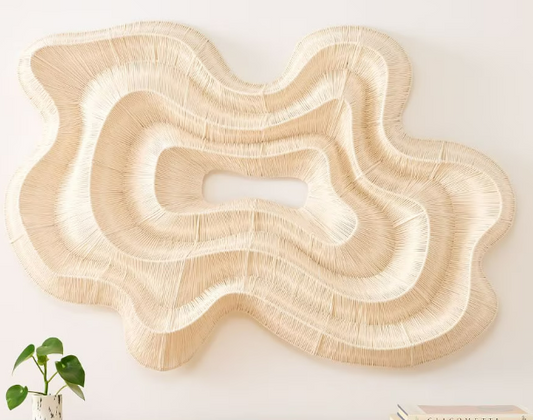 Geode Fibre Natural Dimensional Wall Art
