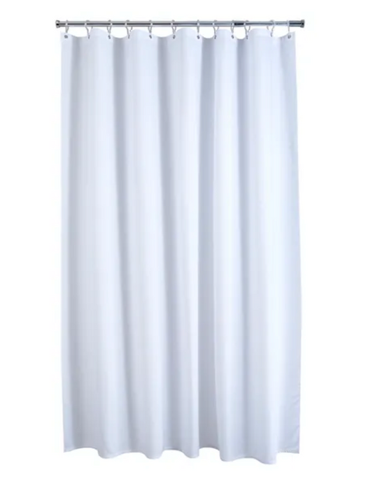 Waffle White XL Shower Curtain