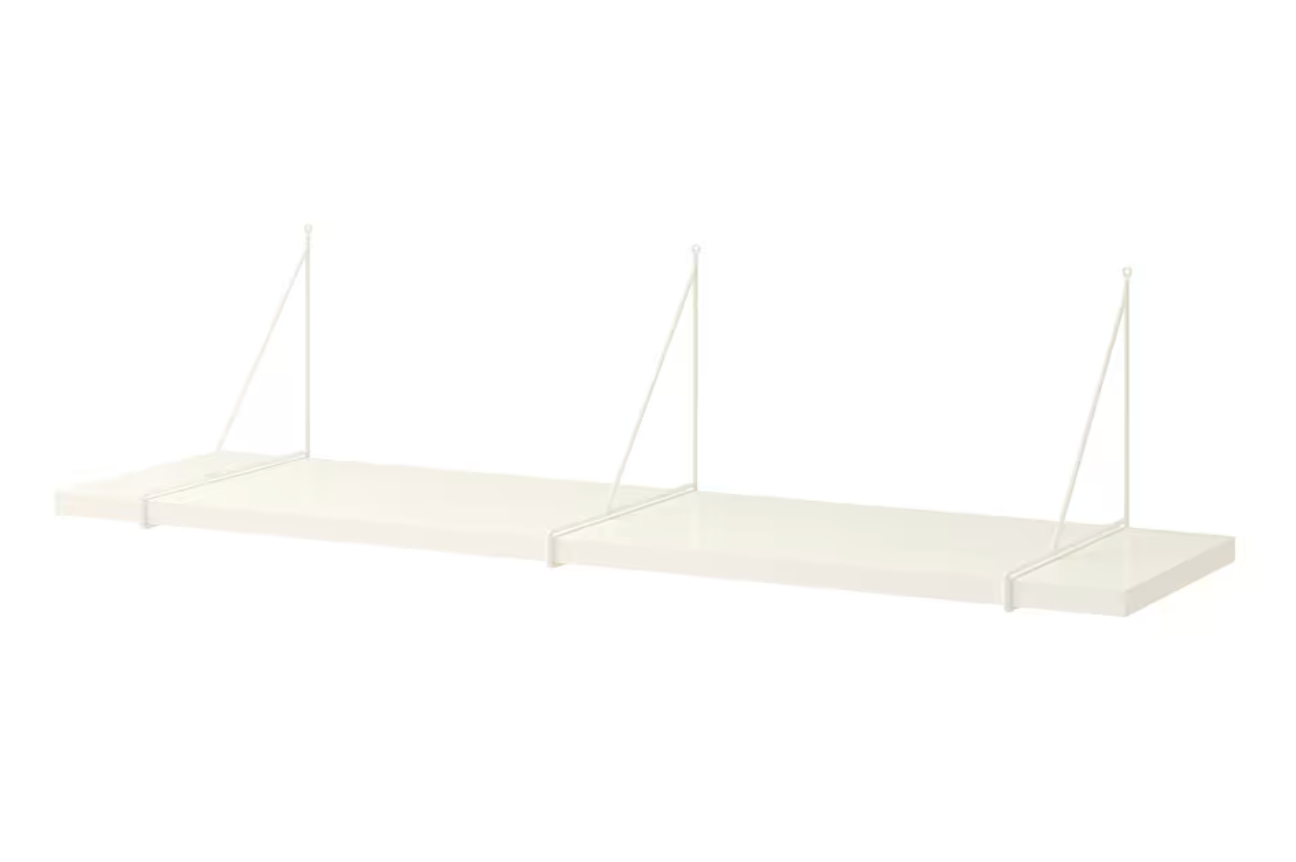 BERGSHULT / PERSHULT wall shelf, White 120x30 cm