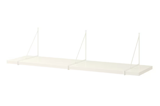 BERGSHULT / PERSHULT wall shelf, White 120x30 cm
