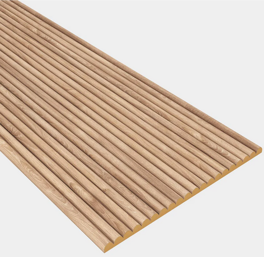 Flutto Oak Mini-Ridge Flexible Tambour Wood Panels - 240 x 60cm