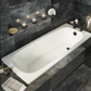 Aurora 1700 x 700mm 2TH Steel Enamel Bath