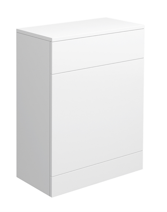 AquaSure Cove W600 x D300mm PVC WC Unit Gloss White - 100% Waterproof