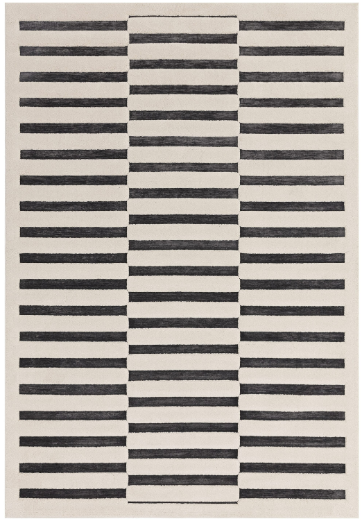 Valley Charcoal/Ivory Build Rug, 160x230cm