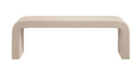 REN BENCH, BUFF, 50x151x41cm