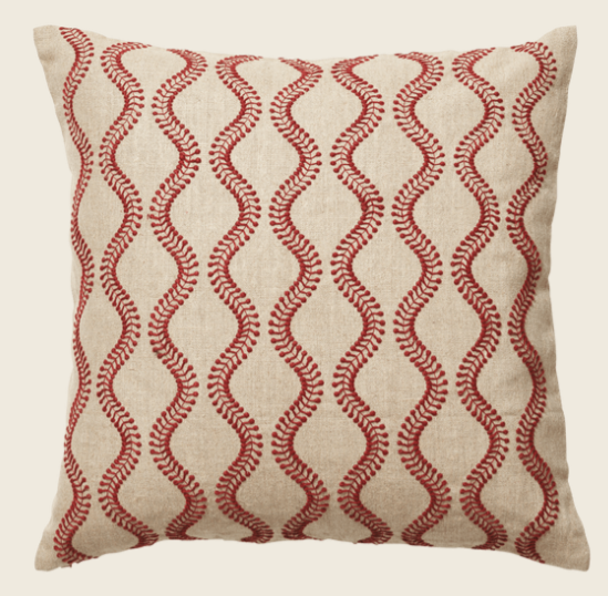 Zostera Cushion Cover - Blood Orange, 51x51cm
