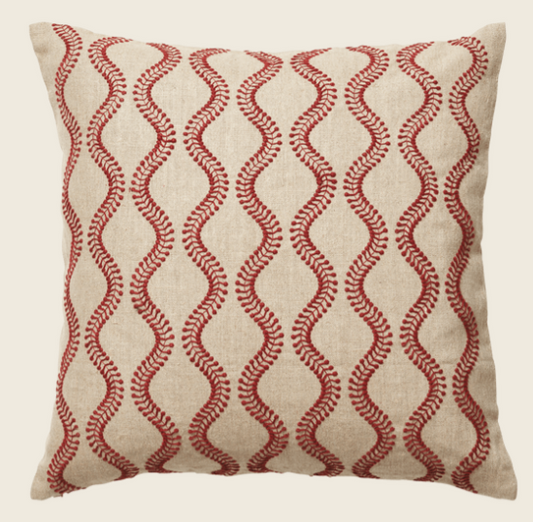 Zostera Cushion Cover - Blood Orange, 51x51cm
