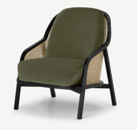 Made.com Anakie Accent Armchair, Green, 77x70x87cm