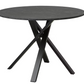 MARIEDAMM Table, black marble effect, 110x77