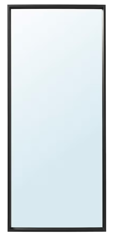 Ikea Nissedal Mirror, Black, 65x150cm
