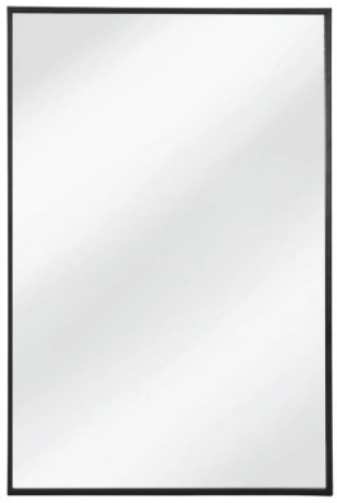 Rectangular Wall Mirror, Iron 120x80cm