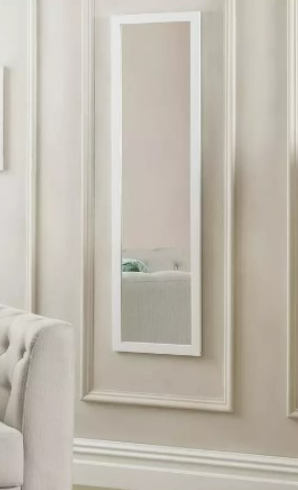 Argos Home Wooden Full Length Mirror - White, 125.5x35.5cm