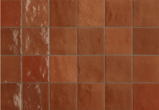 Journeyman Zellige Clay Red 10cm x 10cm